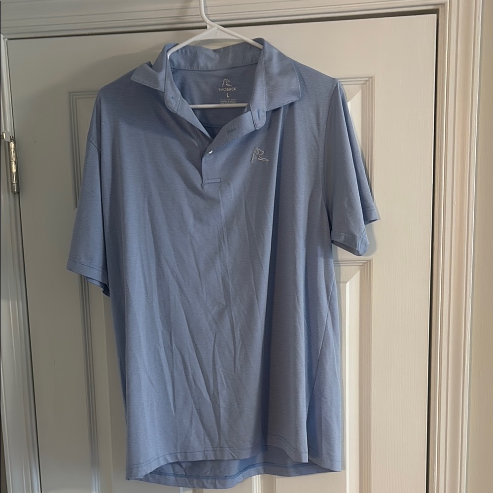 Rhoback Blue Polo Shirt Classic Style